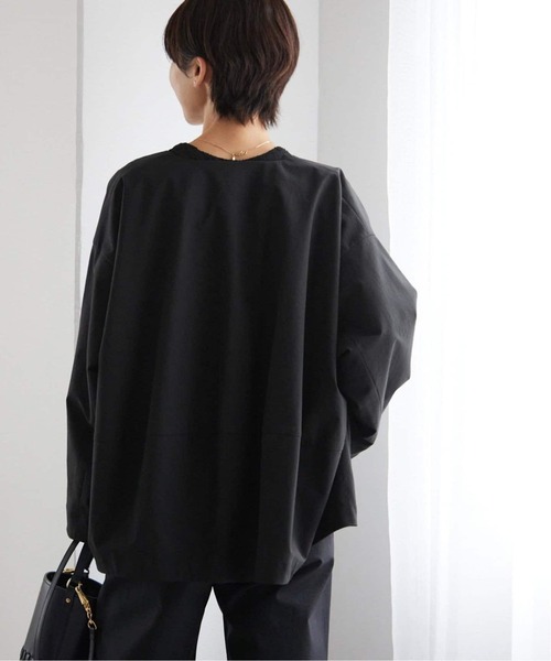 JOURNAL STANDARD relume（ジャーナルスタンダード　レリューム）の「《追加》［撥水 / UVカット］【SPENSIERATO】クルーネックコクーンブルゾン（その他アウター・レディース・ブラック/アイボリー・FREE）」の19枚目の写真