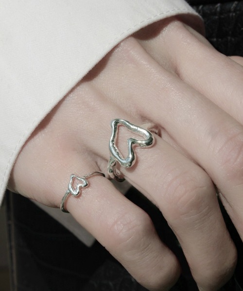 norme（ノーム）の「【SILVER925】ノーム オープン ハート リング /  norme open heart ring（リング・レディース・シルバー・M/S/L）」の15枚目の写真