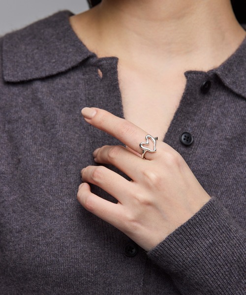 norme（ノーム）の「【SILVER925】ノーム オープン ハート リング /  norme open heart ring（リング・レディース・シルバー・M/S/L）」の14枚目の写真