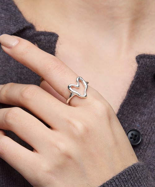 norme（ノーム）の「【SILVER925】ノーム オープン ハート リング /  norme open heart ring（リング・レディース・シルバー・M/S/L）」の13枚目の写真