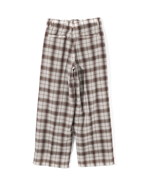 MIDIUMISOLID（ミディウミソリッド）の「MIDIUMISOLID Men’s シアーチェックテーパードパンツ（その他パンツ・メンズ・アイボリー・48）」の16枚目の写真