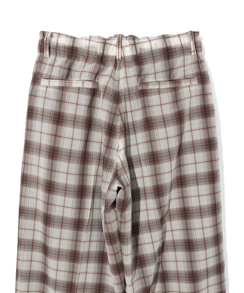 MIDIUMISOLID（ミディウミソリッド）の「MIDIUMISOLID Men’s シアーチェックテーパードパンツ（その他パンツ・メンズ・アイボリー・48）」の17枚目の写真