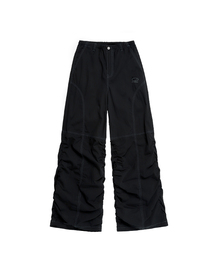 ODD STUDIO（オッドスタジオ）の「サイド切り替えステッチシャーリングパンツ - ブラック（その他パンツ）」