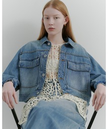 MIESROHE（ミースロエ）の「ミドルカットデニムジャケット（デニムジャケット）」