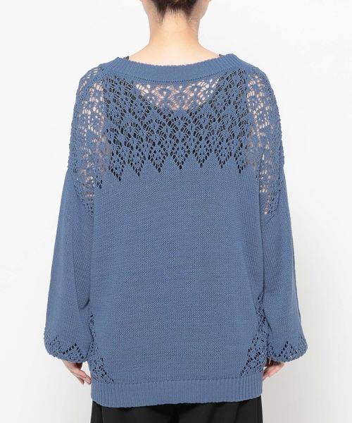 HARE（ハレ）の「キリカエコットンミドルカーディガン(HARE)（カーディガン/ボレロ・レディース・ブラック/グレー/ブルー・FREE）」の22枚目の写真