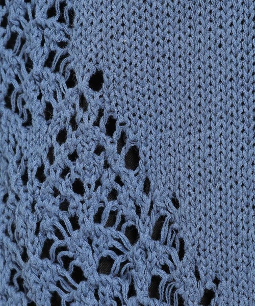 HARE（ハレ）の「キリカエコットンミドルカーディガン(HARE)（カーディガン/ボレロ・レディース・ブラック/グレー/ブルー・FREE）」の6枚目の写真