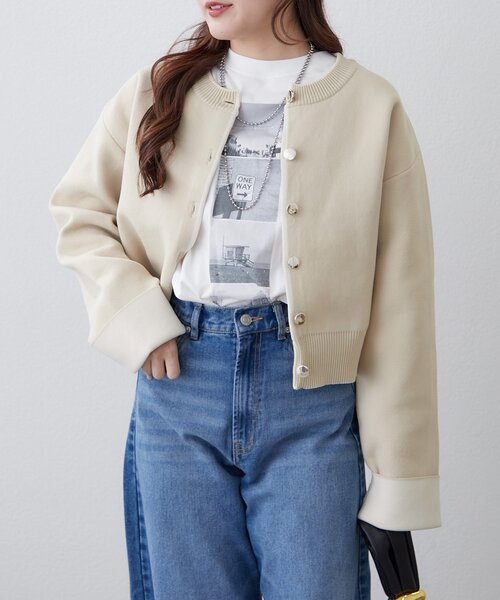 Remind me and forever（リマインドミーアンドフォーエバー）の「レイヤードしやすい丈感◎フォト&ロゴ刺繍ロンT（Tシャツ/カットソー・レディース・アイボリー/オフホワイト・FREE）」の13枚目の写真