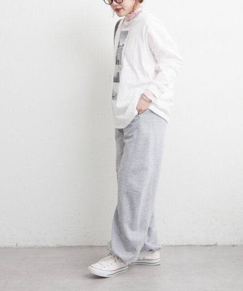 Remind me and forever（リマインドミーアンドフォーエバー）の「レイヤードしやすい丈感◎フォト&ロゴ刺繍ロンT（Tシャツ/カットソー・レディース・アイボリー/オフホワイト・FREE）」の15枚目の写真