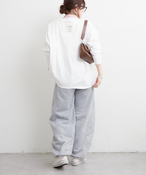 Remind me and forever（リマインドミーアンドフォーエバー）の「レイヤードしやすい丈感◎フォト&ロゴ刺繍ロンT（Tシャツ/カットソー・レディース・アイボリー/オフホワイト・FREE）」の16枚目の写真