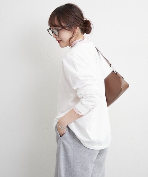 Remind me and forever（リマインドミーアンドフォーエバー）の「レイヤードしやすい丈感◎フォト&ロゴ刺繍ロンT（Tシャツ/カットソー・レディース・アイボリー/オフホワイト・FREE）」の21枚目の写真