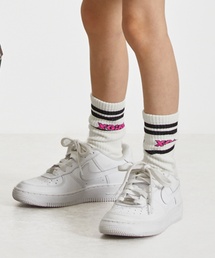 X-girl Stages | ロゴライン クルーリブソックス(ソックス/靴下)