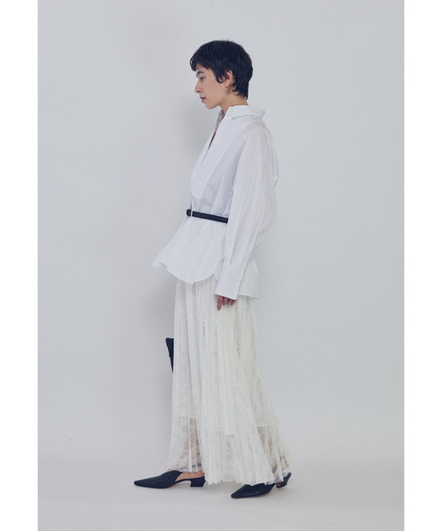 1er Arrondissement(プルミエアロンディスモン)の「ブザムシャツ(シャツ/ブラウス・レディース・グレー×サックスブルー/オフホワイト/ストライプ・38/36)」の14枚目の写真