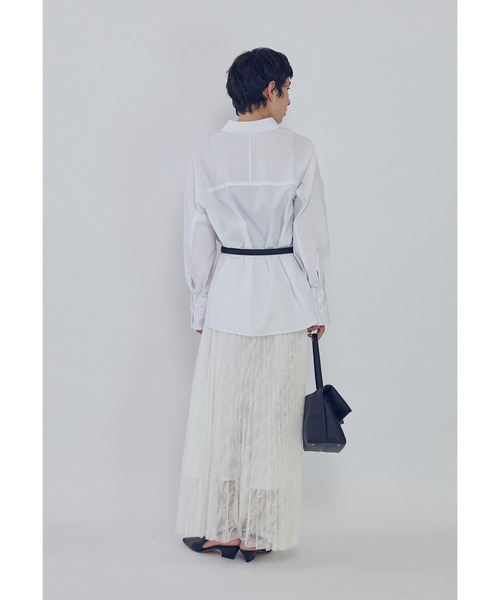 1er Arrondissement(プルミエアロンディスモン)の「ブザムシャツ(シャツ/ブラウス・レディース・グレー×サックスブルー/オフホワイト/ストライプ・38/36)」の15枚目の写真
