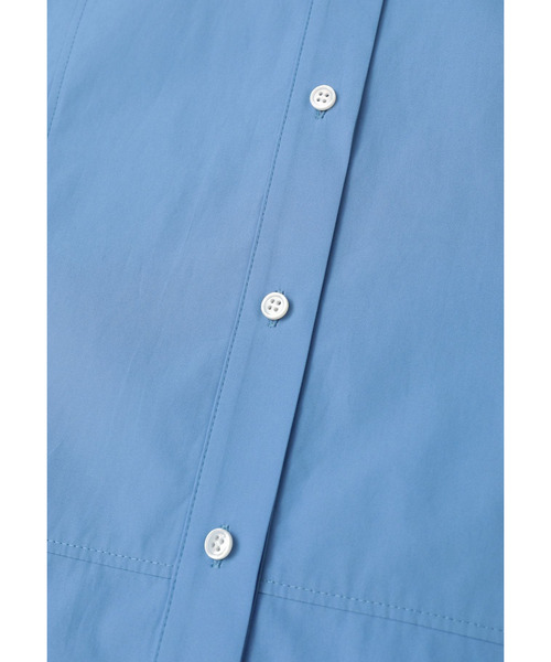 1er Arrondissement(プルミエアロンディスモン)の「ブザムシャツ(シャツ/ブラウス・レディース・グレー×サックスブルー/オフホワイト/ストライプ・38/36)」の6枚目の写真