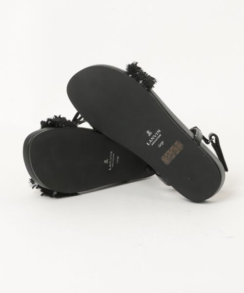 LANVIN collection（ランバン コレクション）の「ビジューモチーフフットベッドサンダル（サンダル・レディース・グレー/ブラック/ホワイト・L(24.5cm)/M(23.5cm)/S(22.5cm)）」の5枚目の写真