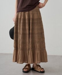 LOUNGEDRESS | 【INDIA】ギャザーティアードレーススカート(スカート)