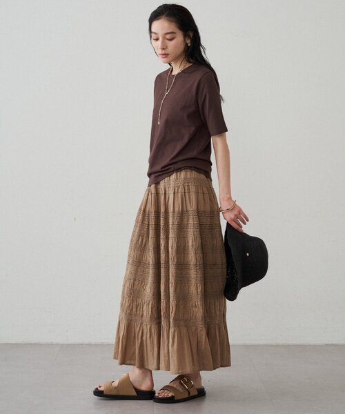 LOUNGEDRESS（ラウンジドレス）の「【INDIA】ギャザーティアードレース