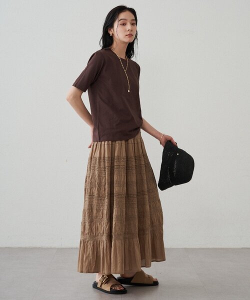 LOUNGEDRESS（ラウンジドレス）の「【INDIA】ギャザーティアードレース