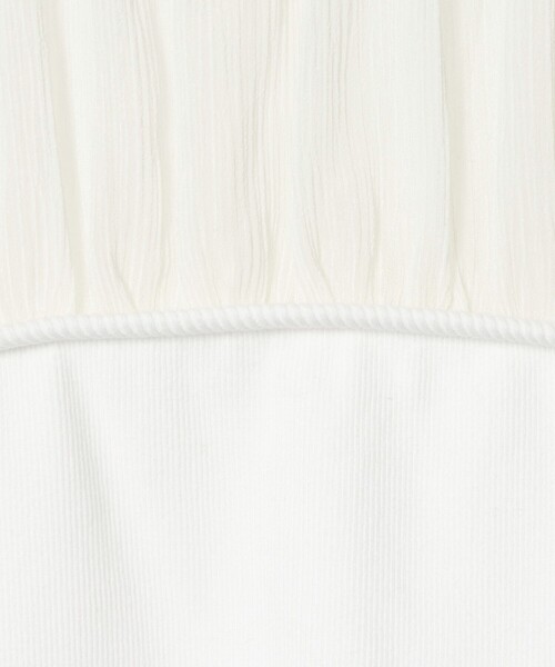 EMMEL REFINES(エメルリファインズ)の「<EMMEL REFINES>EM ヨウリュウ カタフリル ドッキング Tシャツ(Tシャツ/カットソー・レディース・ブラック/オフホワイト・FREE)」の11枚目の写真