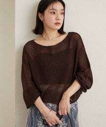 Omekashi | メッシュワイドニット(ニット/セーター)