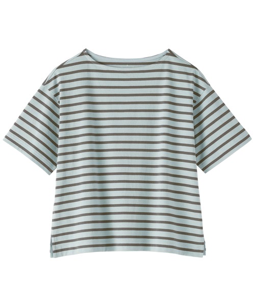無印良品   婦人　引き揃え天竺編みボートネック半袖Ｔシャツ ＸＬ・他 婦人 引き揃え天竺編みボートネック半袖Tシャツ | 無印良品