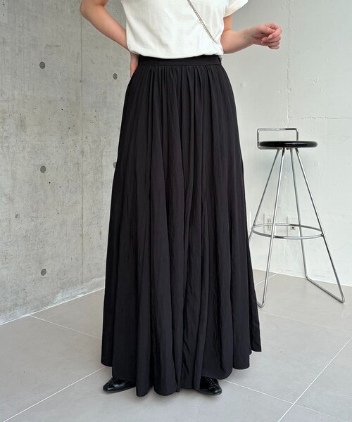 CAPRICIEUX LE'MAGE（カプリシューレマージュ）の「【低身長サイズあり】ランダム切替フレアスカート（スカート・レディース・ブラック/ホワイト/グレー・36/PS/38）」の2枚目の写真