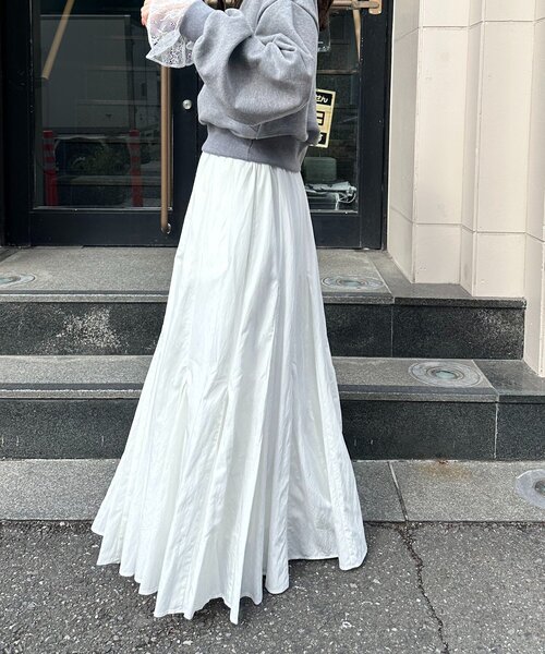 CAPRICIEUX LE'MAGE（カプリシューレマージュ）の「【低身長サイズあり】ランダム切替フレアスカート（スカート・レディース・ブラック/ホワイト/グレー・36/PS/38）」の8枚目の写真