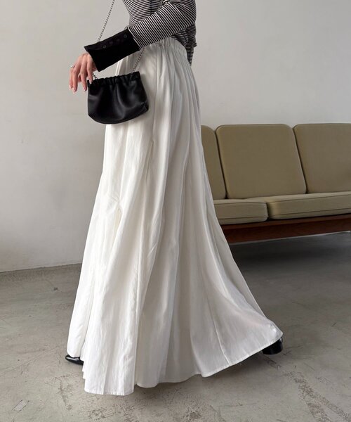 CAPRICIEUX LE'MAGE（カプリシューレマージュ）の「【低身長サイズあり】ランダム切替フレアスカート（スカート・レディース・ブラック/ホワイト/グレー・36/PS/38）」の12枚目の写真