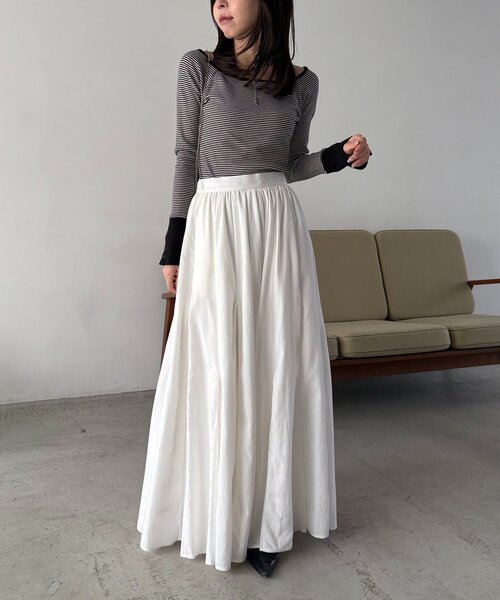 CAPRICIEUX LE'MAGE（カプリシューレマージュ）の「【低身長サイズあり】ランダム切替フレアスカート（スカート・レディース・ブラック/ホワイト/グレー・36/PS/38）」の15枚目の写真