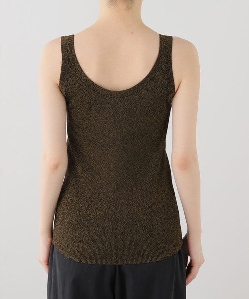 AP STUDIO(エーピーストゥディオ)の「メタリックリブニット(ブラック)(タンクトップ・レディース・ブラック・FREE)」の10枚目の写真