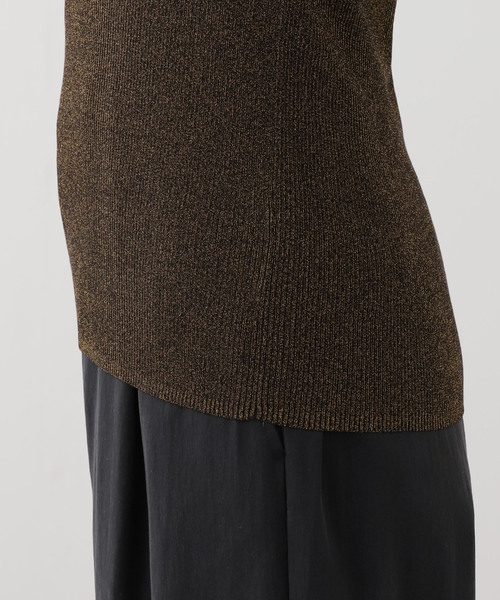 AP STUDIO(エーピーストゥディオ)の「メタリックリブニット(ブラック)(タンクトップ・レディース・ブラック・FREE)」の12枚目の写真