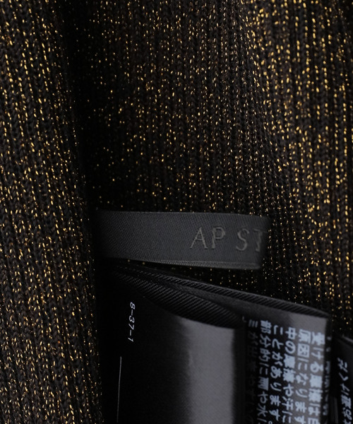 AP STUDIO(エーピーストゥディオ)の「メタリックリブニット(ブラック)(タンクトップ・レディース・ブラック・FREE)」の13枚目の写真
