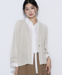 K.T KIYOKO TAKASE | 和紙混ドライタッチ ニットカーディガン(カーディガン/ボレロ)