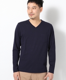 GLOBAL WORK | 【高品質綿使用】スーピマＶネック長袖T/707541(Tシャツ/カットソー)