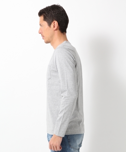 GLOBAL WORK（グローバルワーク）の「【高品質綿使用】スーピマＶネック長袖T/707541（Tシャツ/カットソー・メンズ・ネイビー/グレー/ホワイト・X-LARGE/SMALL/LARGE/MEDIUM）」の11枚目の写真