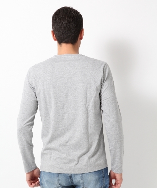 GLOBAL WORK（グローバルワーク）の「【高品質綿使用】スーピマＶネック長袖T/707541（Tシャツ/カットソー・メンズ・ネイビー/グレー/ホワイト・X-LARGE/SMALL/LARGE/MEDIUM）」の12枚目の写真