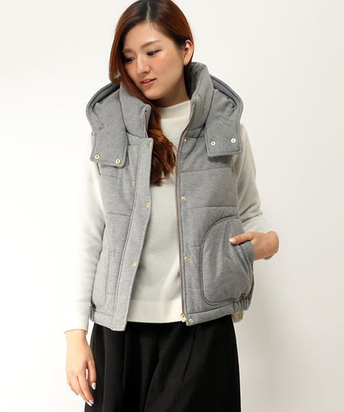 LBC（エルビーシー）の「コットン中綿ベスト（ベスト・レディース・オリーブ/ネイビー/アッシュグレー・MEDIUM/LARGE）」の2枚目の写真