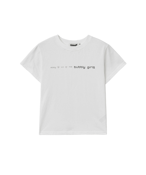 UUUUP(ユープ)の「レタリングジュエルT - ホワイト(Tシャツ/カットソー・レディース・その他・MEDIUM/SMALL)」の3枚目の写真