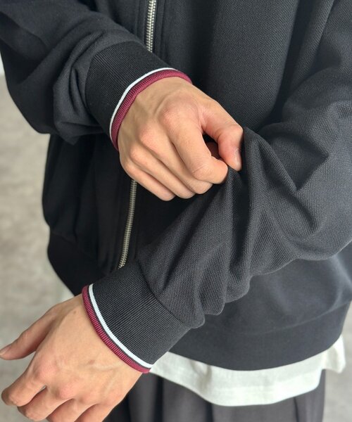 U.S. POLO ASSN.(ユーエスポロアッスン)の「【U.S. POLO ASSN.】鹿の子ジップブルゾン(ブルゾン・メンズ・アイボリー/ブラック/ネイビー/ブラウン・MEDIUM/LARGE)」の7枚目の写真