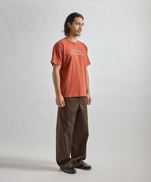 Saturdays NYC(サタデーズ ニューヨークシティ )の「Miller Standard SS T-Shirt(Tシャツ/カットソー・メンズ・チャコールグレー/キナリ/レンガ・S/M/L/XL/X-SMALL)」の14枚目の写真