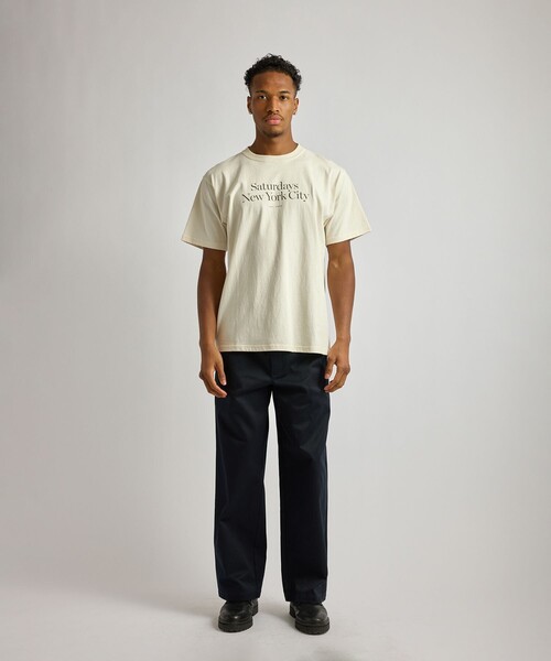 Saturdays NYC(サタデーズ ニューヨークシティ )の「Miller Standard SS T-Shirt(Tシャツ/カットソー・メンズ・チャコールグレー/キナリ/レンガ・S/M/L/XL/X-SMALL)」の10枚目の写真
