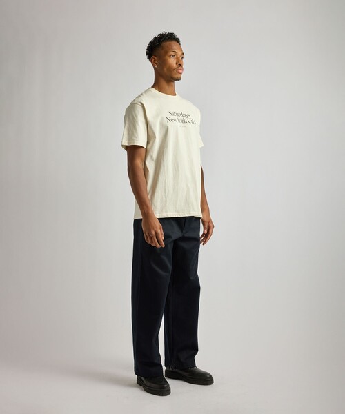 Saturdays NYC(サタデーズ ニューヨークシティ )の「Miller Standard SS T-Shirt(Tシャツ/カットソー・メンズ・チャコールグレー/キナリ/レンガ・S/M/L/XL/X-SMALL)」の11枚目の写真