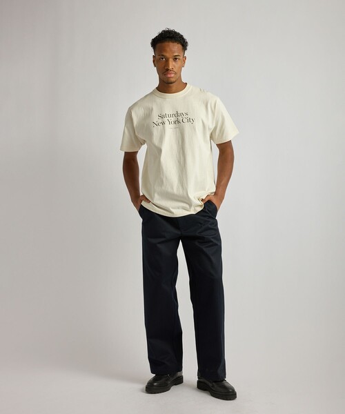 Saturdays NYC(サタデーズ ニューヨークシティ )の「Miller Standard SS T-Shirt(Tシャツ/カットソー・メンズ・チャコールグレー/キナリ/レンガ・S/M/L/XL/X-SMALL)」の19枚目の写真
