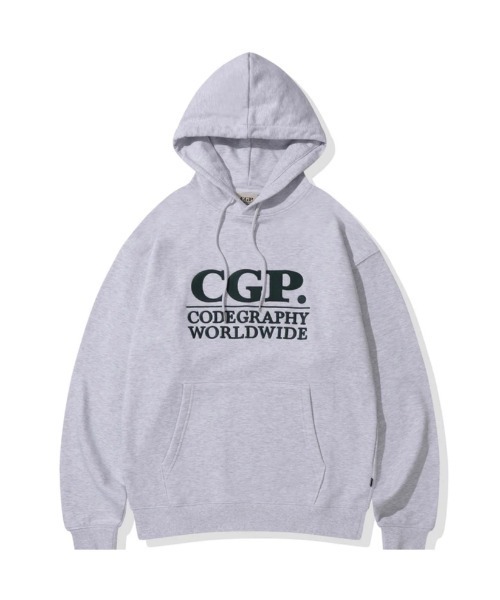 codegraphy（コードグラフィー）の「Square Logo Hoodie CBEBUTH030（スウェット・メンズ・ライトグレー/Black/レッド系その他/オートミール・LARGE/MEDIUM/SMALL）」の2枚目の写真