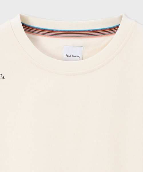 Paul Smith(ポールスミス)の「ウィメンズ ドローイングモチーフ Tシャツ / 165126 059VB(Tシャツ/カットソー・レディース・アイボリー/ローズ・MEDIUM)」の3枚目の写真