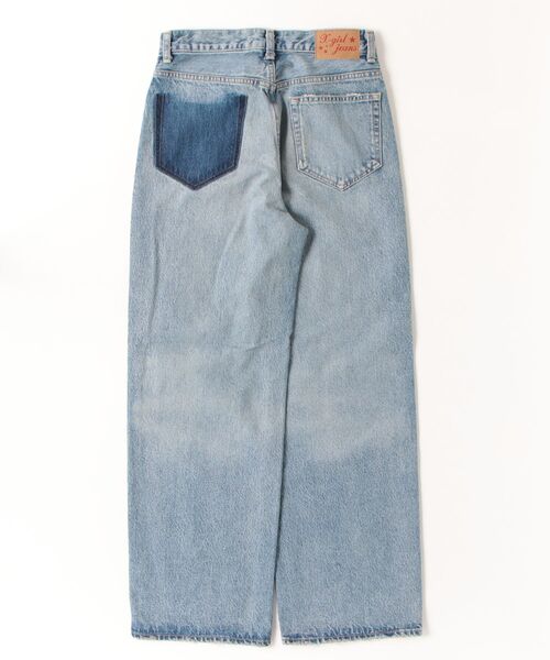 X-girl（エックスガール）の「WIDE LEG DENIM PANTS（デニムパンツ・レディース・ライトインディゴブルー・S/M）」の20枚目の写真