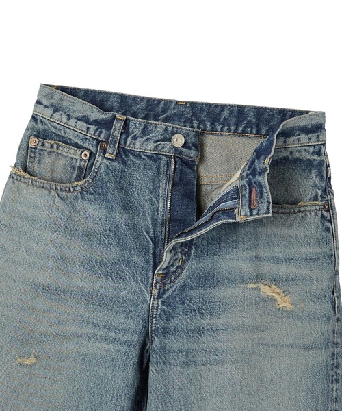 X-girl（エックスガール）の「WIDE LEG DENIM PANTS（デニムパンツ・レディース・ライトインディゴブルー・S/M）」の11枚目の写真