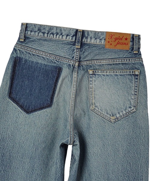 X-girl（エックスガール）の「WIDE LEG DENIM PANTS（デニムパンツ・レディース・ライトインディゴブルー・S/M）」の14枚目の写真