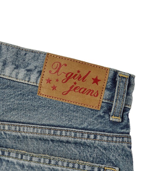 X-girl（エックスガール）の「WIDE LEG DENIM PANTS（デニムパンツ・レディース・ライトインディゴブルー・S/M）」の15枚目の写真