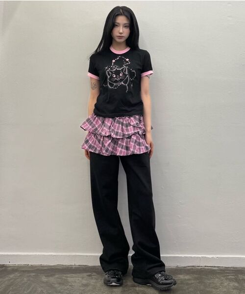 LUVISTRUE（ラヴイズトゥルー）の「IM PATTERN FRILL PANTS(LIGHT GRAY)（その他パンツ・レディース・その他・FREE）」の8枚目の写真